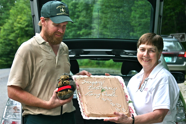 Long Trail 100th birthday cake provided by West Hill House B&B