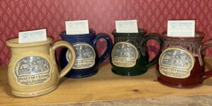 Dennen Pottery Mugs in Gift Shop