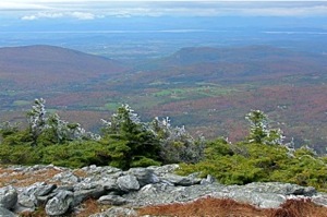 View from Mt Abraham, VT on the Long Trail