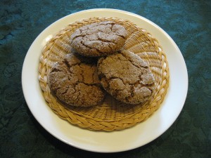 Ginger cookies ready for teatime.