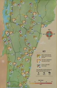 Vermont Cheese Map