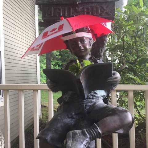 Frank enjoys the sun on Canada Day