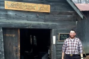 Glenn at the door of his West Hill Sugar Orchard