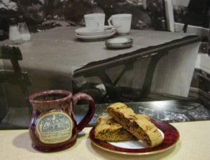 Biscotti and coffee.