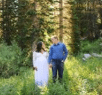 Babymoon walk in the woods