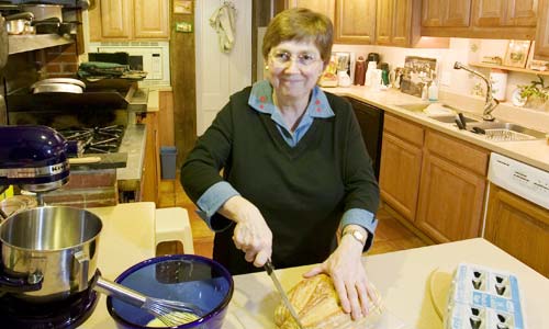 Susan in the kitchen