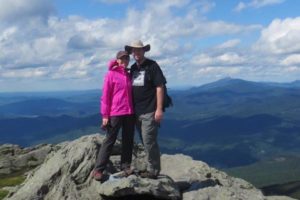 Guests at the top of Camel's Hump in Vermont