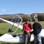 Peter with his pilot at Sugarbush Soaring Peter with his pilot at Sugarbush Soaring