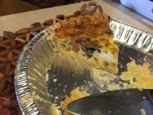Well that quiche didn't last very long!