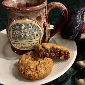 coffee mug and cookies
