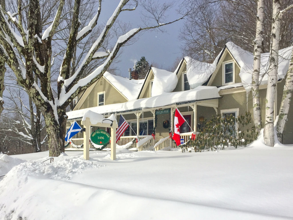 Snowshoeing is a fun activity that can be done on the grounds of our Vermont B&B.