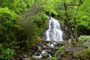 Waterfalls in Vermont, photo of the beautiful Moss Glen Falls