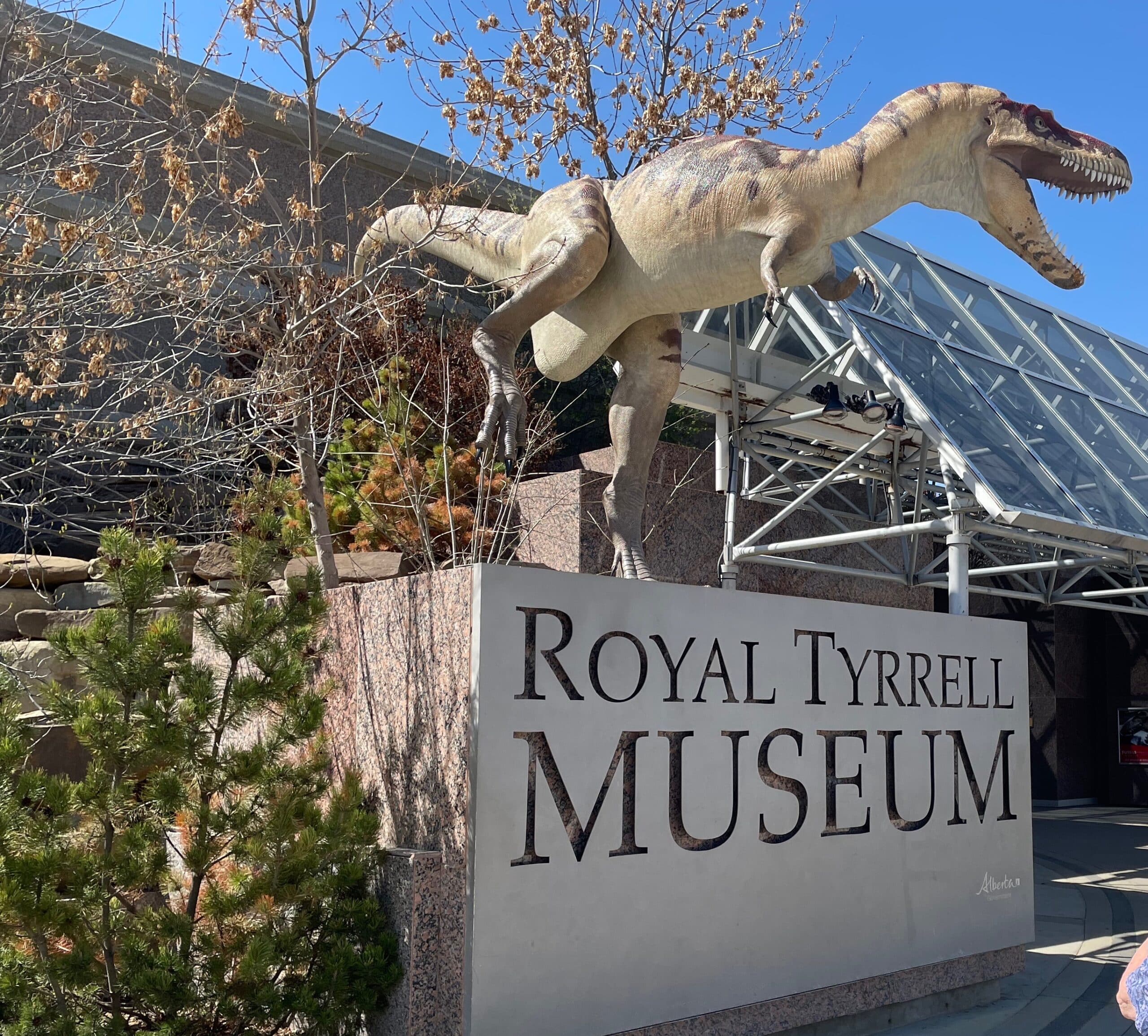 Royal Tyrrell Museum T-Rex at the entrance