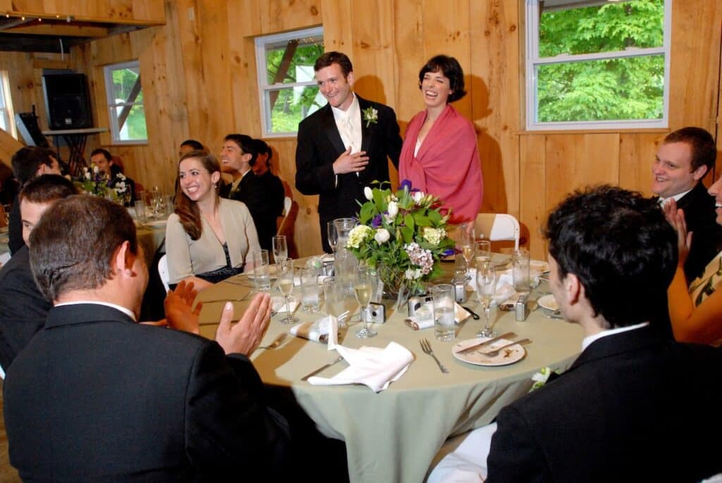 Wedding Reception in Handsome Red Barn