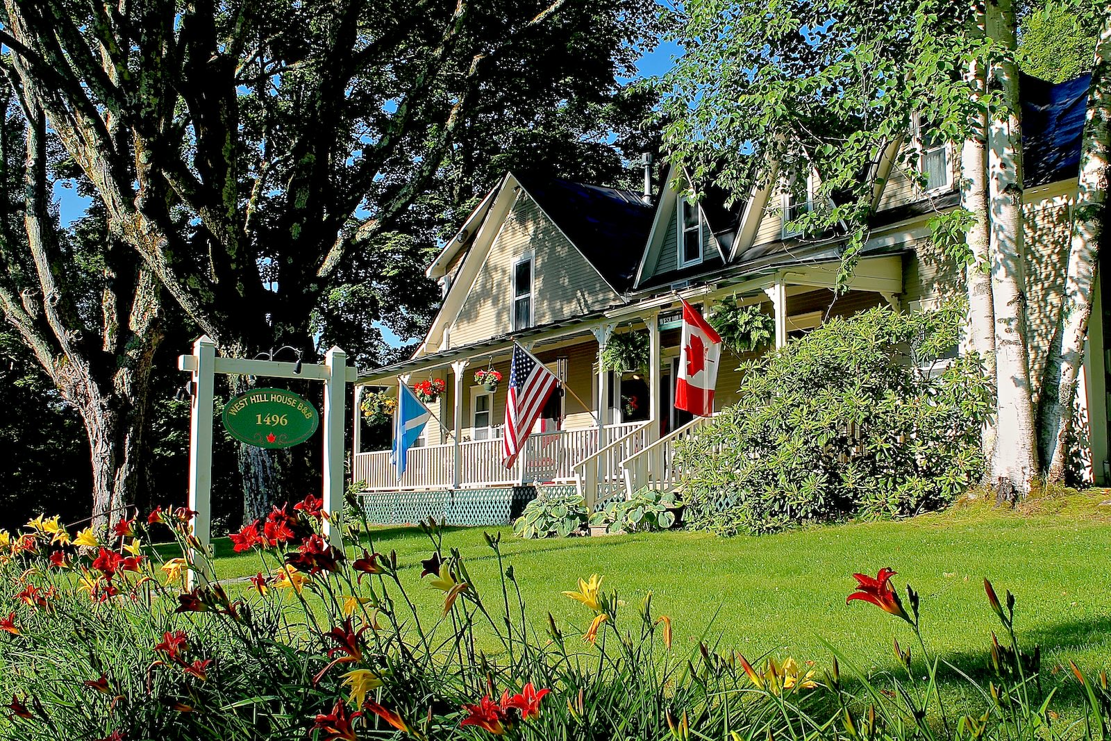 The Perfect Couples Getaway at our Vermont Bed and Breakfast 1 The front garden of our Vermont Bed and Breakfast